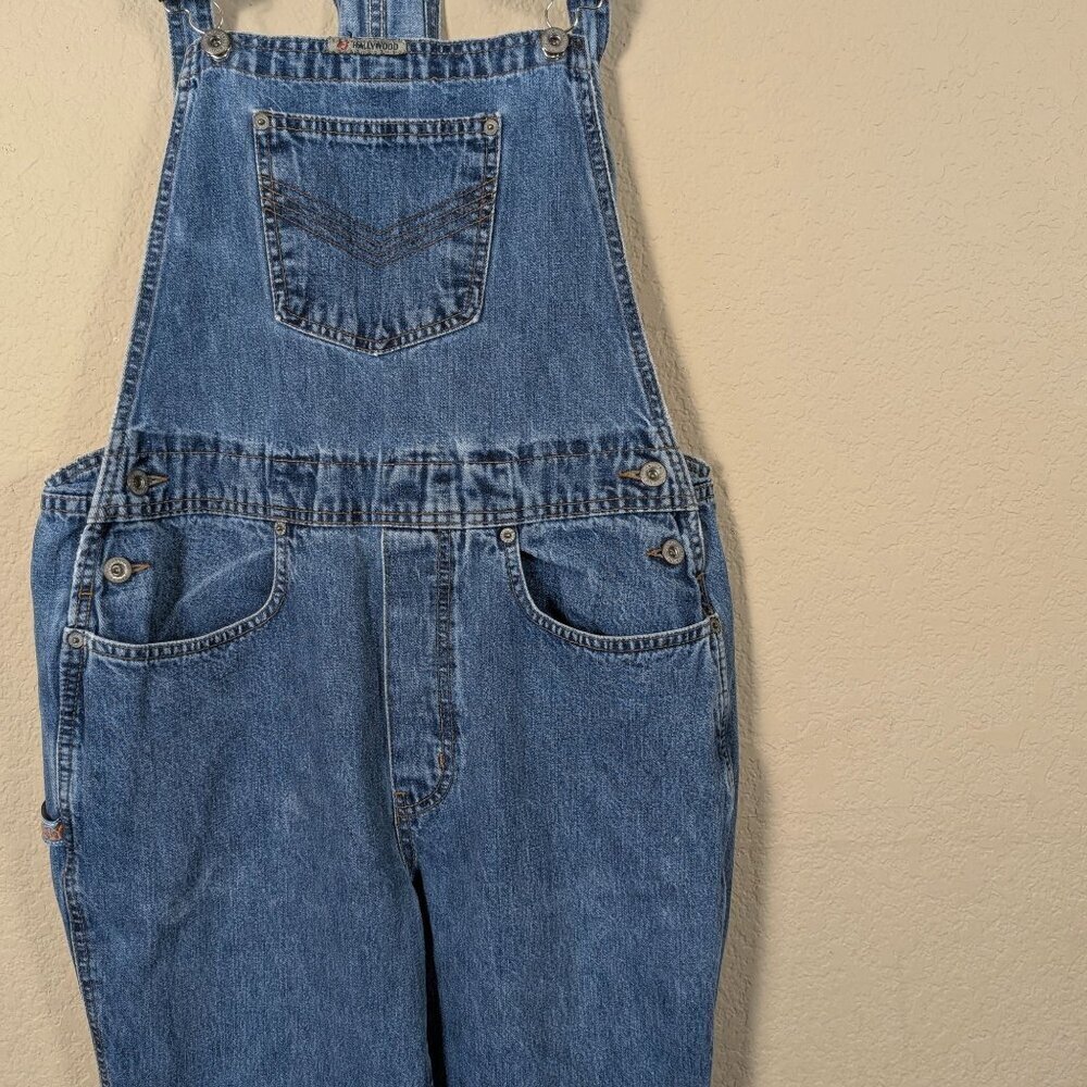 Vintage 90s Overalls Hollywood Jeans M Farm Boho Casual Concepts Tall Girl - Picture 2 of 11